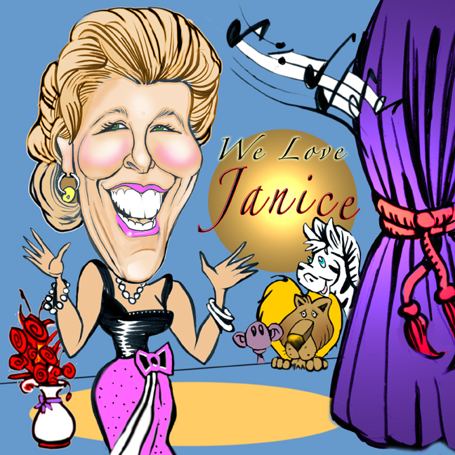 Janie Poster - Caricature Artist 